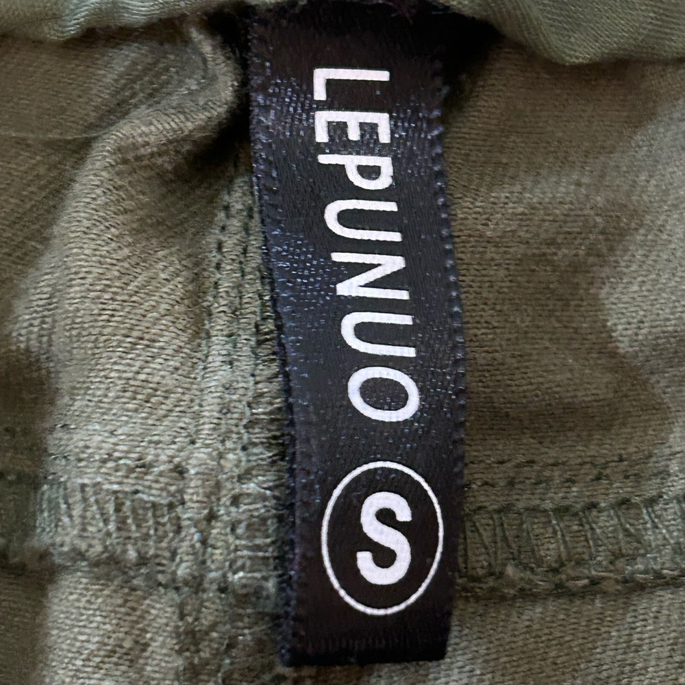 Lepunuo Casual Olive Green Women's Cargo Trousers - Picture 8 of 10